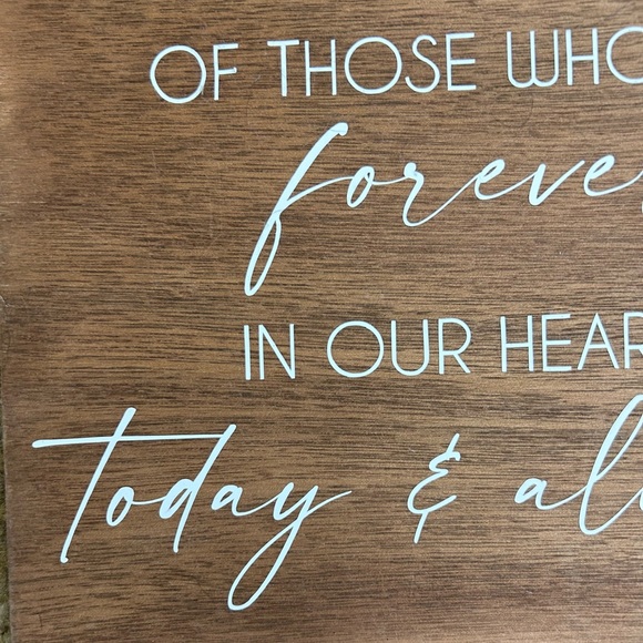 In Loving Memory Wedding Sign - Picture 3 of 3